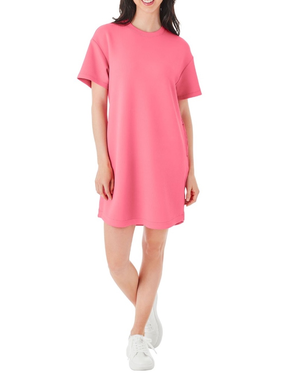 Member's Mark Women's Short Sleeve Sandwash Dress | Pink | Medium